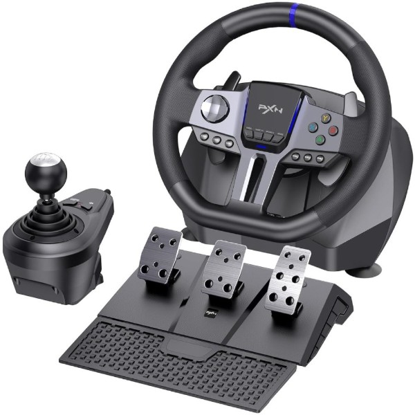 Фото - Руль PXN с педалями и коробкой передач V9 GEN2 Bundle for PS4/XBOX/Xbox Series X/S/PC (PXN-V9GEN2)
